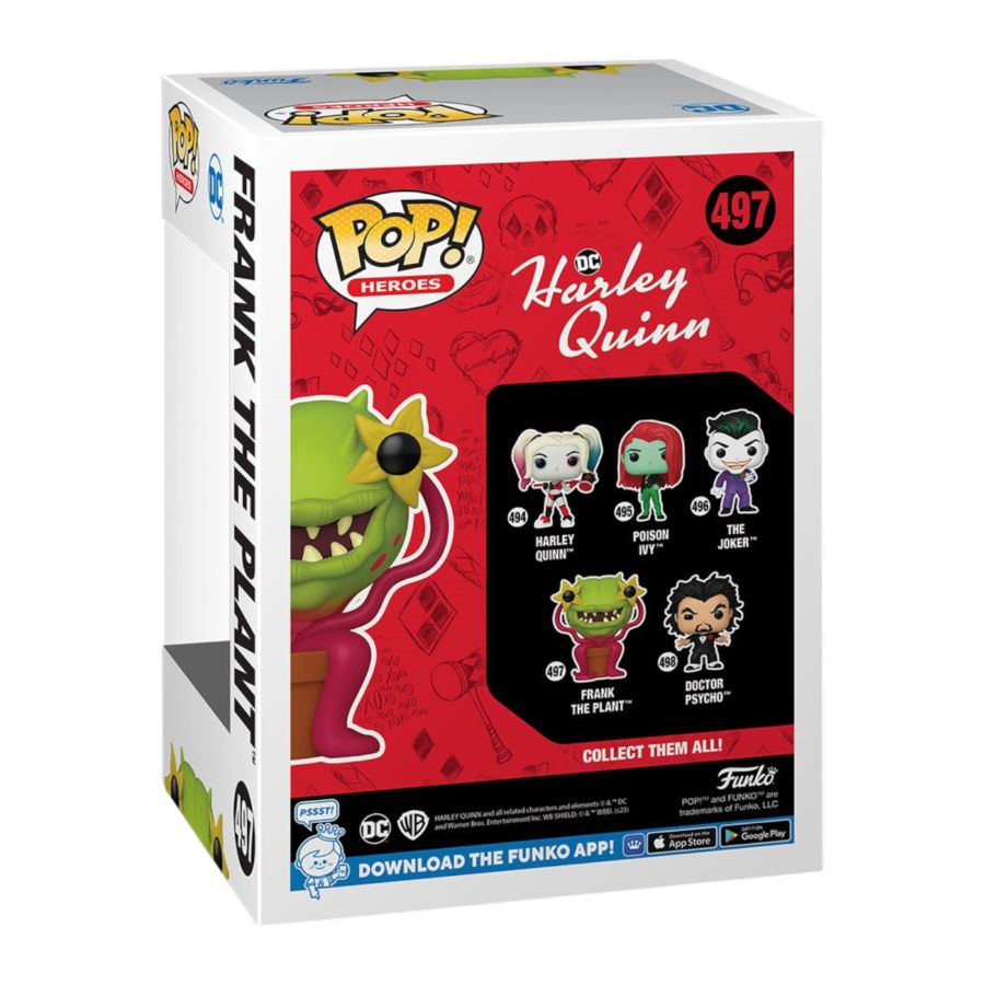 Harley Quinn Animated Frank The Plant Pop Vinyl Ikon Collectables