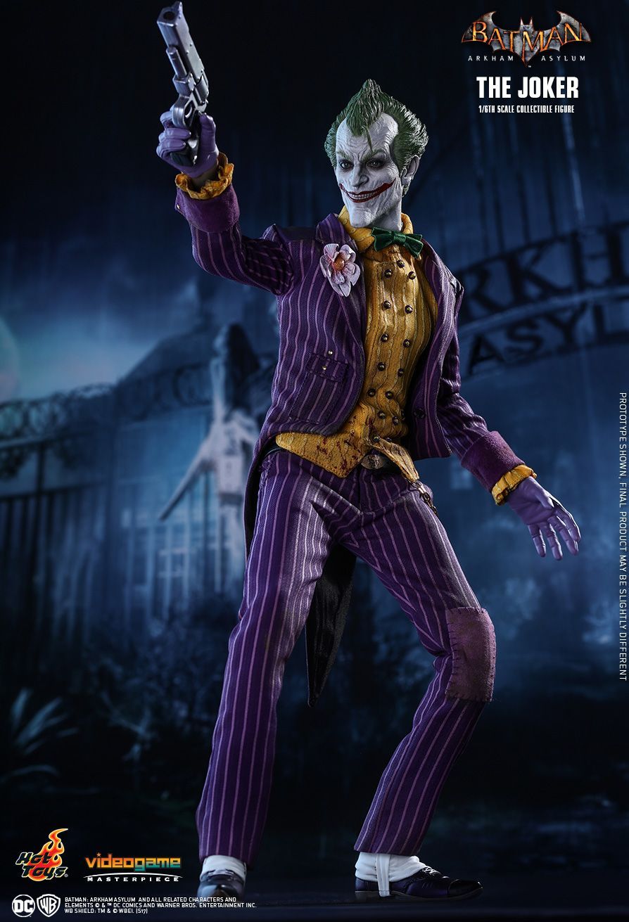 Batman Arkham Asylum Joker 12 16 Scale Action Figure Ikon