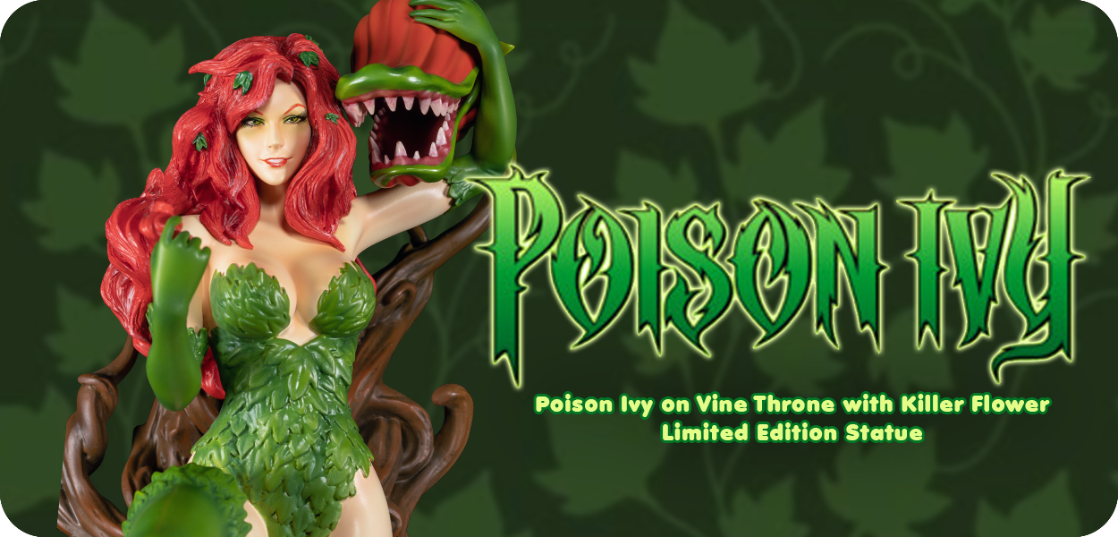 DC Comics<br>Poison Ivy on Vine Throne with Killer Flower Statue<br>(with 1-of-1 Chance)