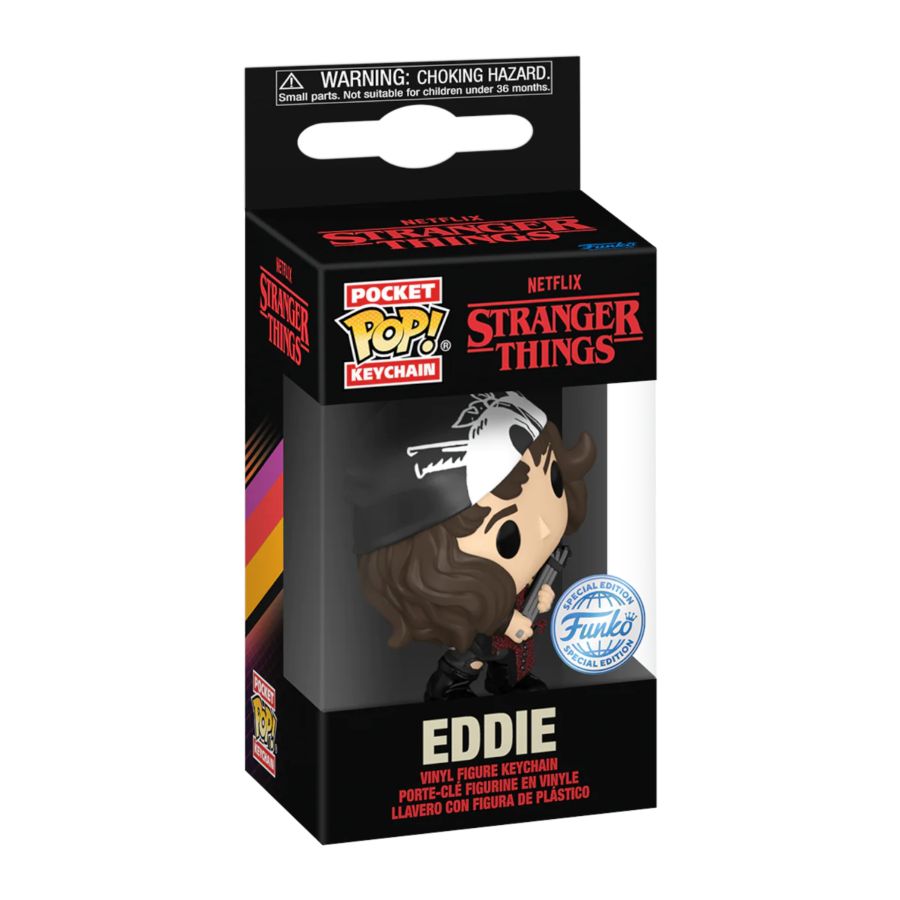 Stranger Things - Eddie US Exclusive Pop! Keychain [RS] | Ikon Collectables