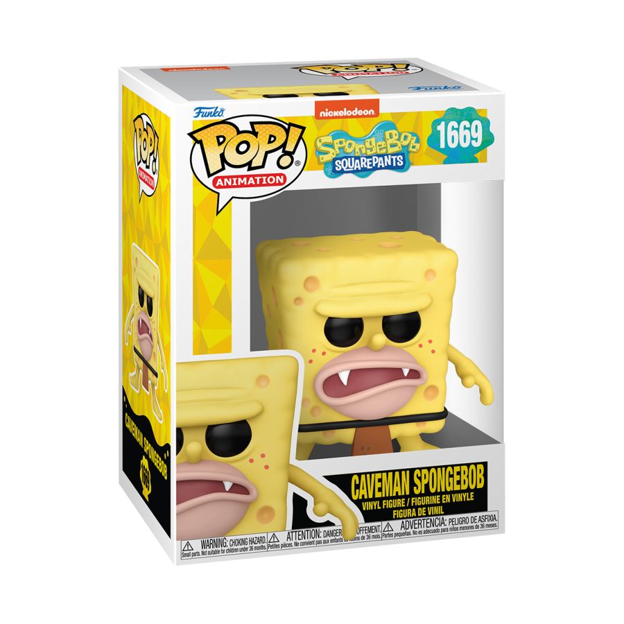 Spongebob: 25th Anniversary - Caveman Spongebob Pop! Vinyl | Ikon ...