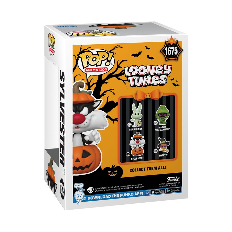 Looney Tunes Halloween Sylvester In Pumpkin Pop Vinyl Ikon