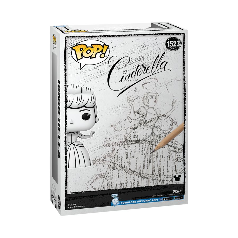 Disney: Sketched - Cinderella Pop! Comic Cover | Ikon Collectables