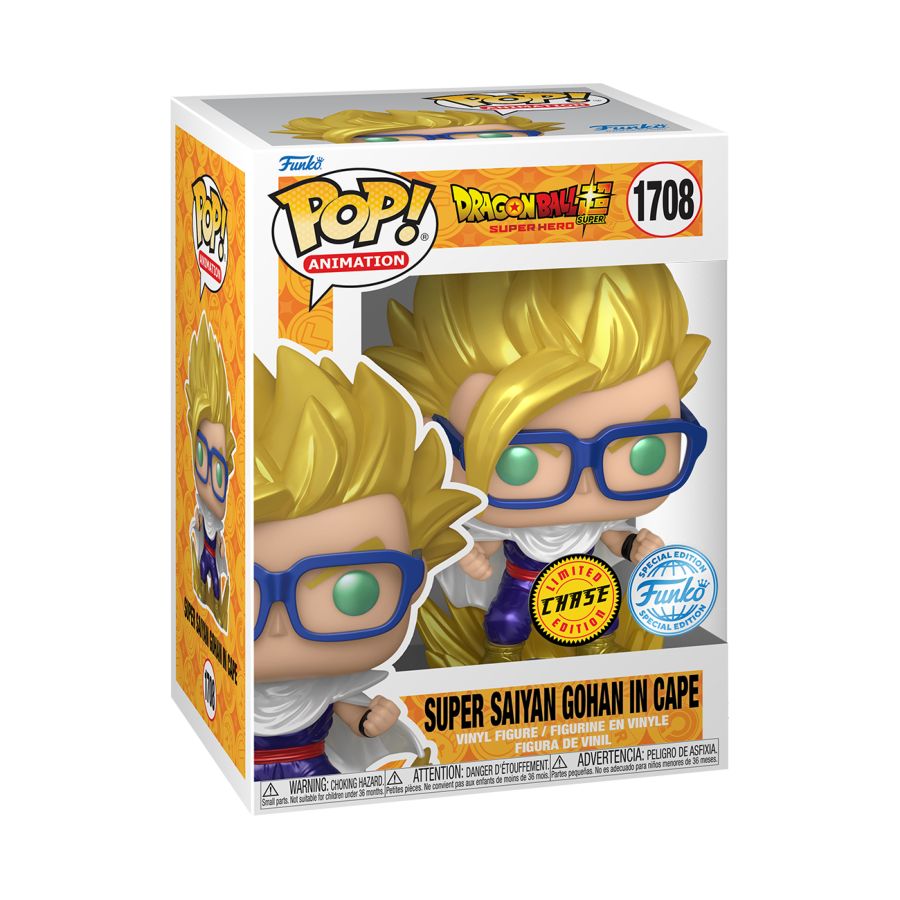 Dragon Ball Super: Super Hero - Gohan in Cape US Exclusive (with chase ...