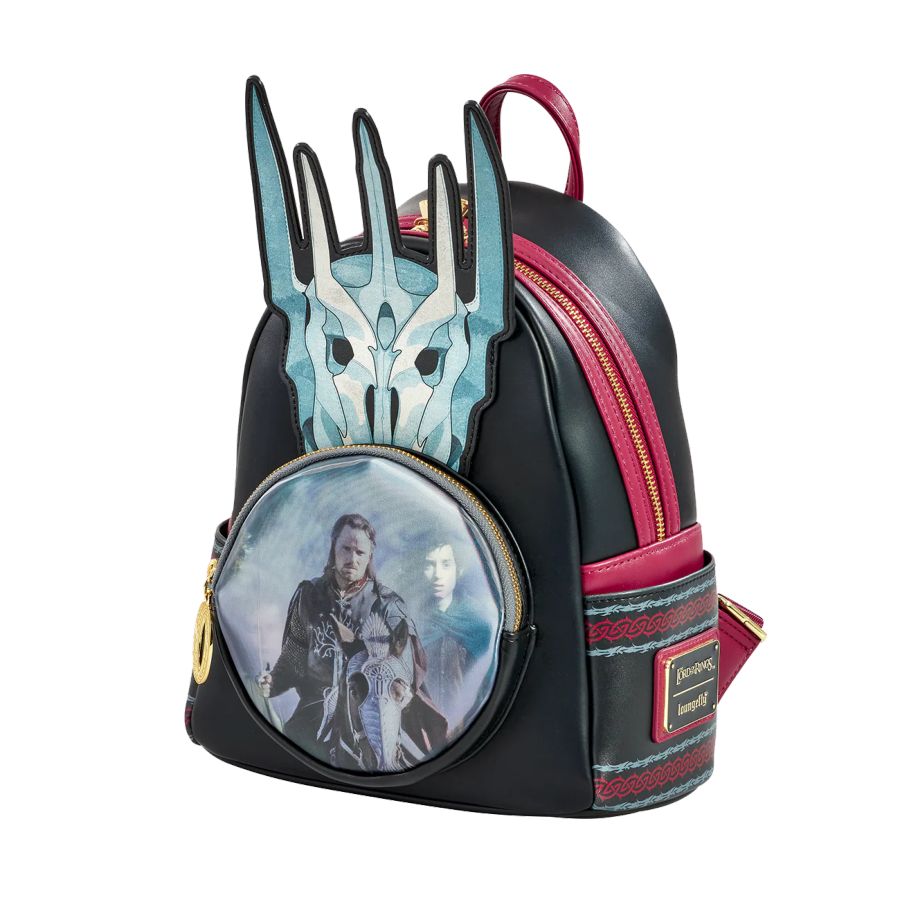 Loungefly fashion Lord of the rings LOTR fellowship sauron evil villain grail backpack