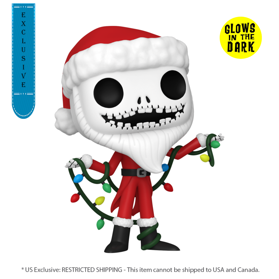 The Nightmare Before Christmas 30th Anniversary - Santa Jack US Exclusive Glow Pop! Vinyl [RS]