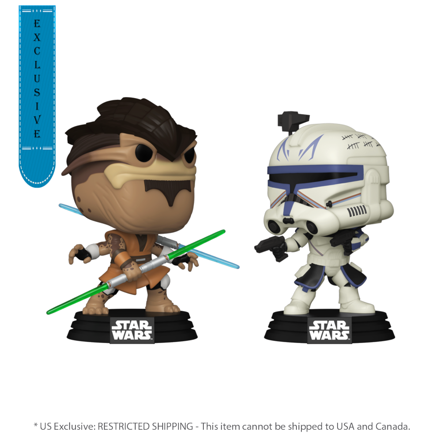 Star Wars: Clone Wars - Pong Krell Vs Captain Rex US Exclusive Pop! 2-Pack [RS]