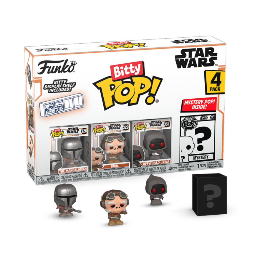 Star Wars: The Mandalorian - Din Djarin Bitty Pop! 4-Pack