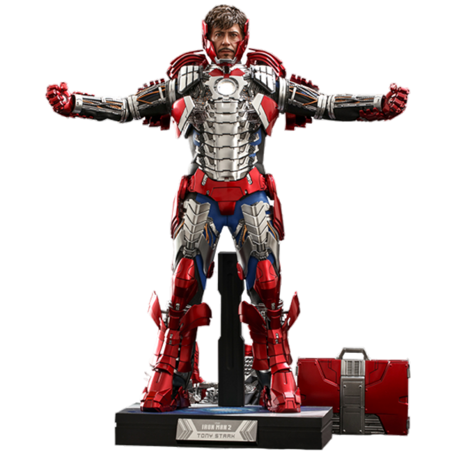 Iron Man 2 - Tony Stark Mark V Suit Up Deluxe 1:6 Scale 12 inch Action Figure