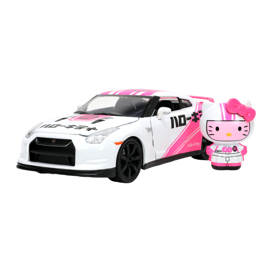 Hello Kitty & Friends: Tokyo Speed - Hello Kitty & 2009 Nissan GT-R (R35) 1:24 Diecast Vehicle