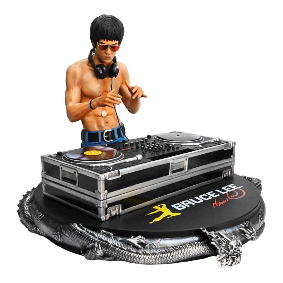 Bruce Lee - DJ Dragon Rock Iconz Statue