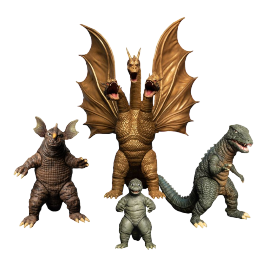 Godzilla Destroy All Monsters 5 Points XL Round 1 Figure Set