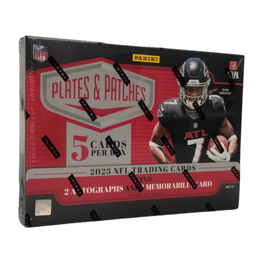 NFL - 2023 Plates & Patches Hobby Football Cards [Display of 1] | Ikon ...
