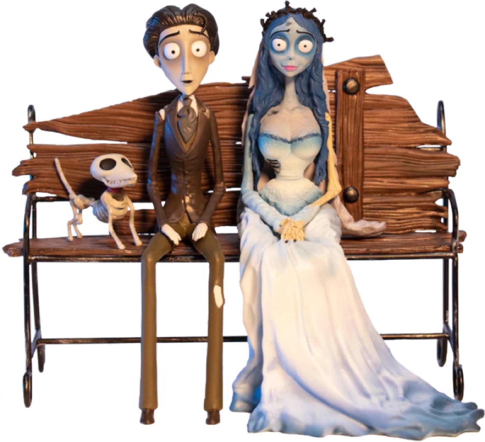 Corpse Bride - Victor and Emily on Bench 1:10 Scale Figure Set | Ikon ...